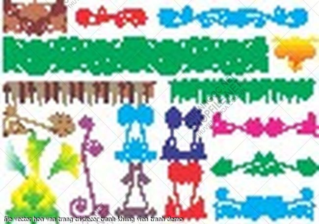 file vector hoa van trang tri decor tranh khung vien tranh 
